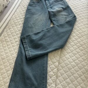 Relaxed Blue Denim Jeans with Straight Legs